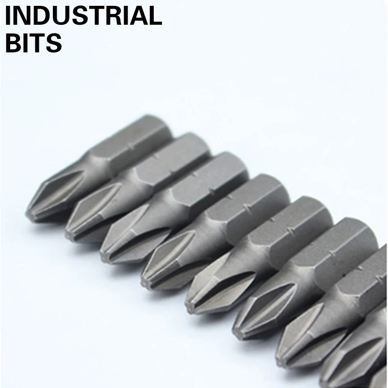 Juego de puntas de destornillador Phillips PH0 PH1 PH2 PH3, acero S2, vástago hexagonal de 1/4 pulgadas y 6,35mm, puntas de destornillador eléctrico para herramientas eléctricas, 1 pulgada - imagen 2