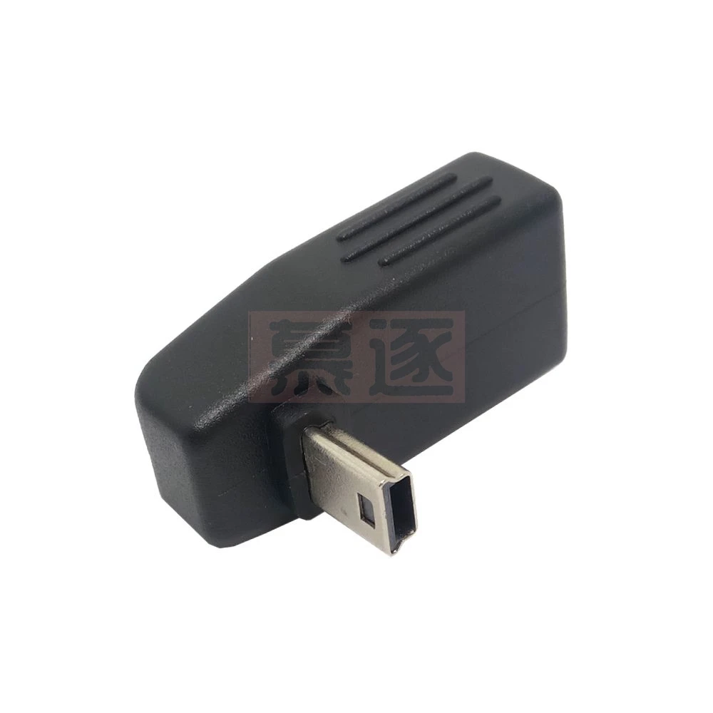 Mini USB 5 pines Morsettinlichen zu USB Weiblich 90 grad Winkel Konverter Stecker sincronización de datos adaptador OTG Dokument Auto MP3 MP4 tabletten mano - imagen 5