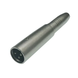 Adaptador XLR Macho a Jack 6.35 mm Mono Hembra para Micrófono