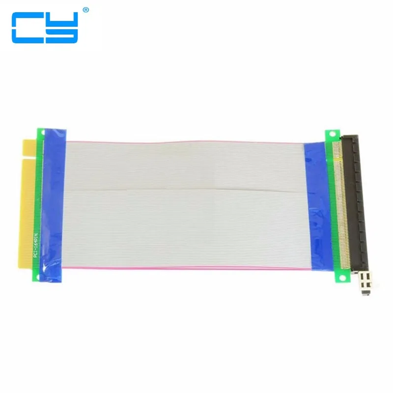 Riser pcie PCI-E pci Express 16x tarjeta Riser 16x 16x macho a hembra tarjeta extensora Cable adaptador convertidor 20cm - imagen 2