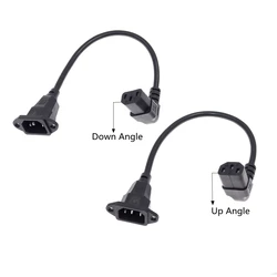 Cable de alimentación IEC C13 a C14 en ángulo de 90°