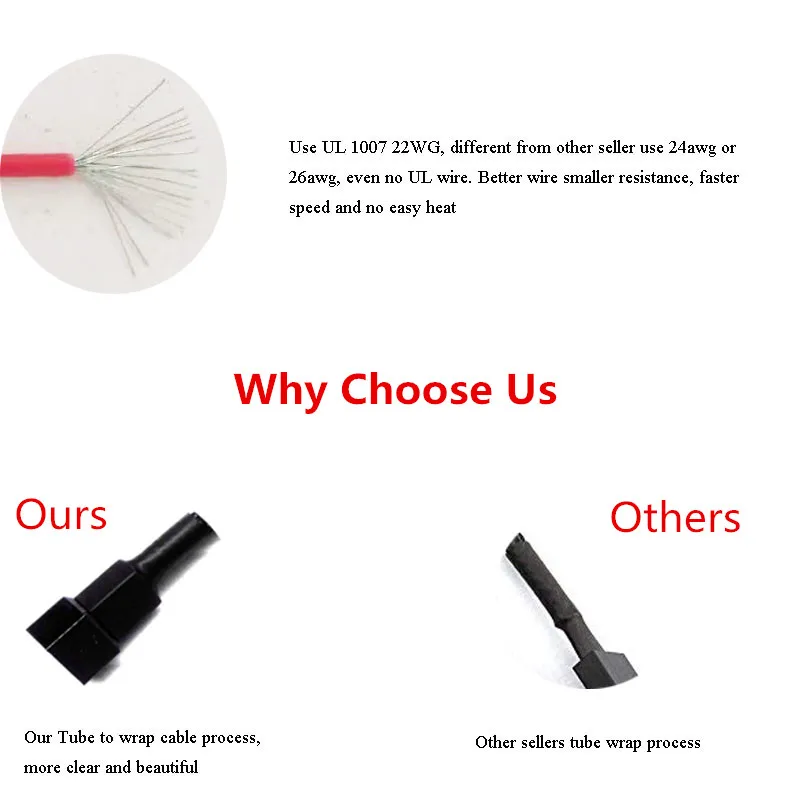 Angitu 3 pines/4 pines 1x2x 3x 4x Cable de extensión de ventilador PWM/adaptador de enfriador de ventilador macho a hembra Cable de alimentación de ventilador de CPU de PC - imagen 2