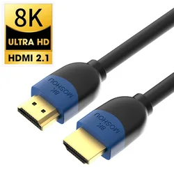 MOSHOU Cable HDMI 2.1 48Gbps 8K/60Hz 4K/120Hz para PS5 Xbox Samsung TV