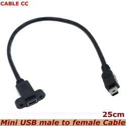 Extensor Mini USB Panel Macho-Hembra 25cm