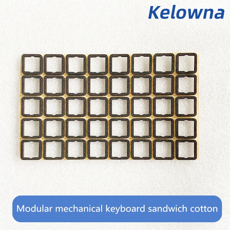 120 unids/pack Kelowna Teclado mecánico sándwich algodón interruptor único Material de espuma tablero de posicionamiento combinado pegatina
