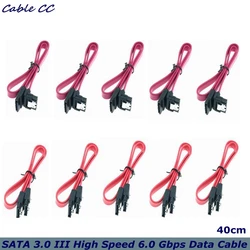 Cable SATA III 6 Gbps recto 45 cm con pestillo