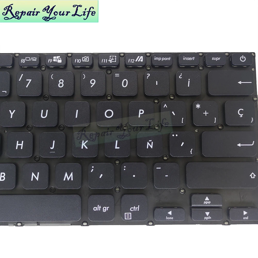 Teclado español con retroiluminación para ordenador portátil, accesorio para ASUS Vivobook 14, X409, X409F, X409D, X409U, X409UA, X409FA, FL, X409JA, series SP, España - imagen 5