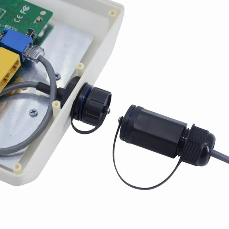 Blindaje CAT5E CAT6 para exteriores, conector LAN de montaje en Panel RJ45, Cable de red Ethernet, adaptador de extensión impermeable 8P8C 1u - imagen 4