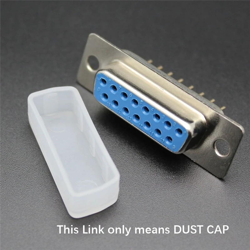 Cubierta antipolvo para DVI hembra 100 Uds tapa antipolvo DB15 PIN 2 filas tapa protectora de enchufe hembra envío gratis - imagen 2