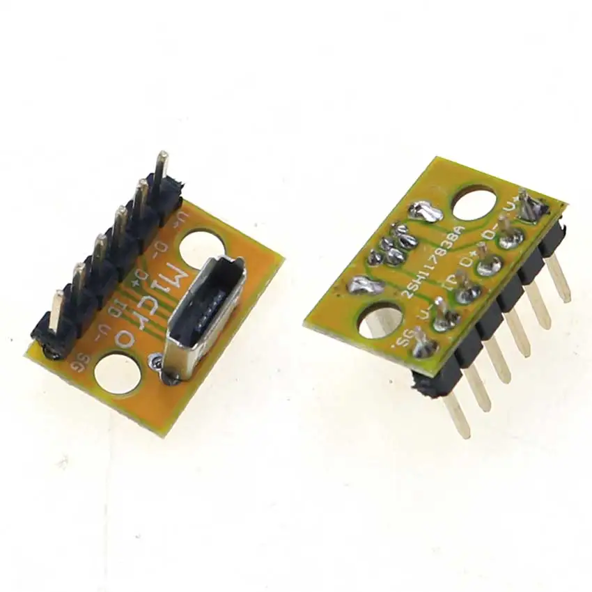 Cltgxdd-Cable de carga de datos de 1 piezas, placa de prueba Jack con cabezal de Pin, conector macho hembra Micro USB de 90/180 grados - imagen 3