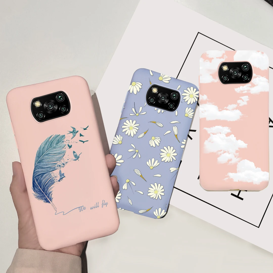 Para Xiaomi Poco X3 NFC funda de silicona TPU funda de teléfono para Xiaomi Poco X3 X 3 Pro M3 3X PocoX3 funda protectora trasera parachoques