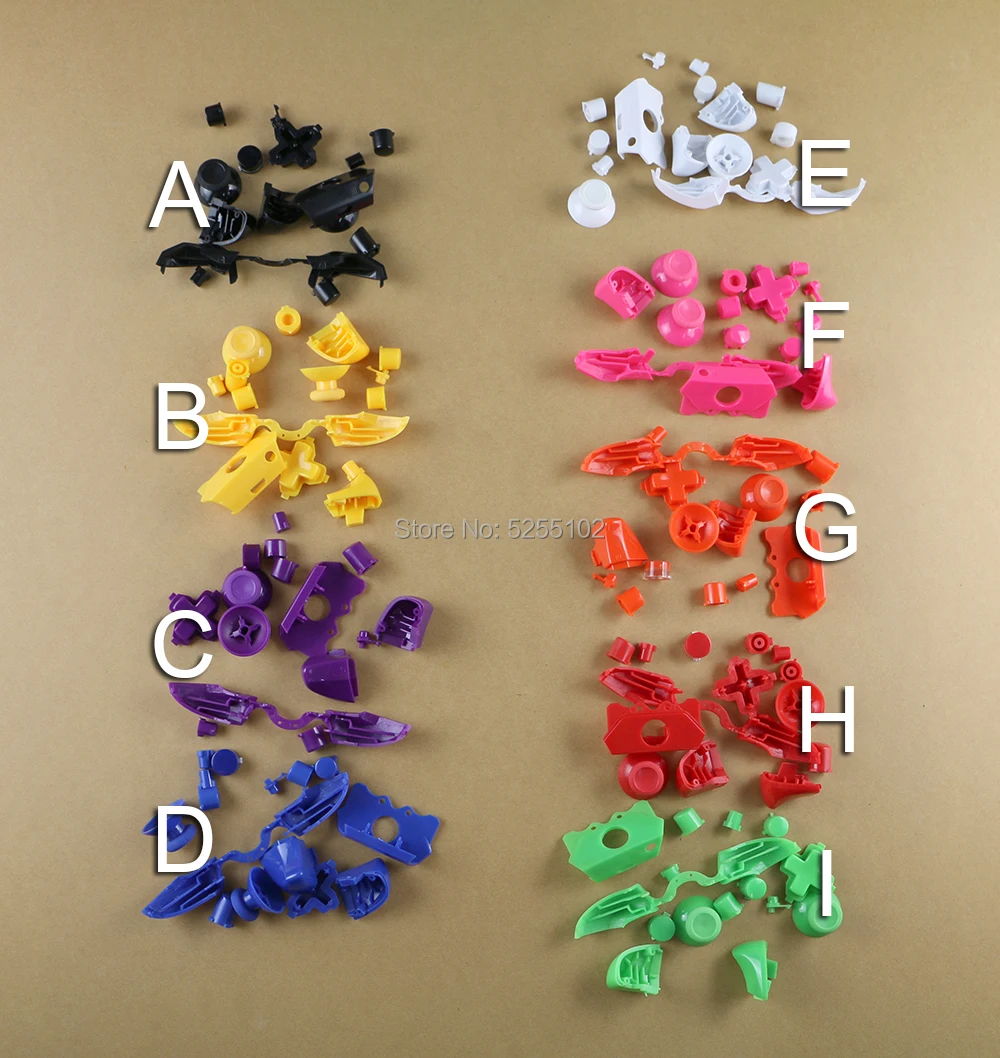 1 Juego de botones de gatillo de parachoques de alta calidad, juego completo de repuesto, botones d-pad LB RB LT RT para controlador Xbox One Elite