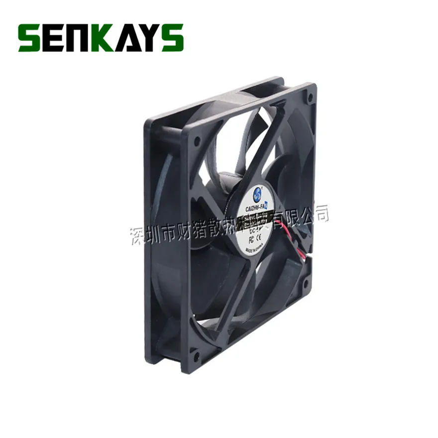 Ventilador CPU 120x120x25 mm con cojinete de manga - 2 pines - imagen 3