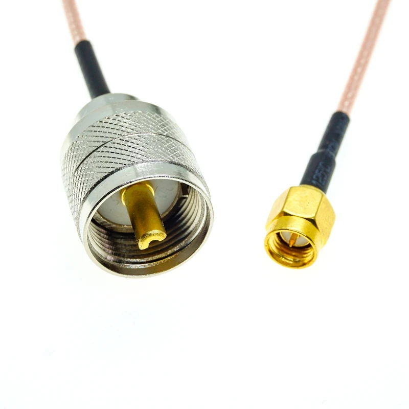 RG316 SMA macho a UHF PL259 enchufe macho PL-259 conector de engarzado de 50 Ohm lote extensión Coaxial RF Cable Coaxial puente coleta - imagen 3