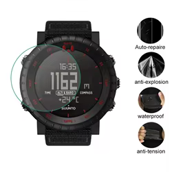 3 uds TPU suave película protectora transparente para Suunto Core Watch GPS Sport todo negro Smartwatch cubierta protectora de pantalla (no de vidrio