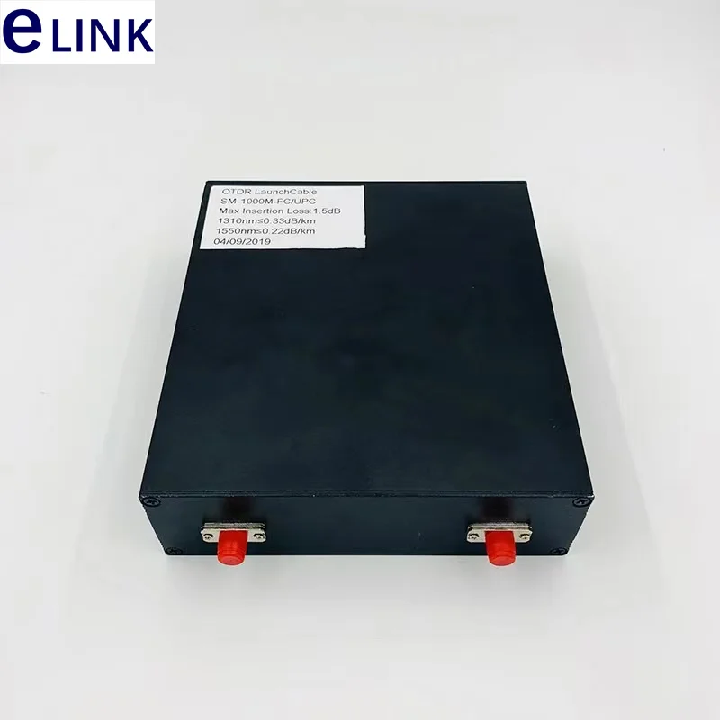 OTDR Caja de cables de lanzamiento OTDR de fibra desnuda, carcasa metálica FC SC UPC MM, 50 um, 125um, FTTHELINK, 500 m, 1 km, 2 km - imagen 2