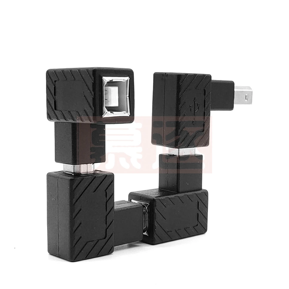 El más nuevo adaptador de extensión macho a hembra tipo USB 2,0 B de 90 grados en ángulo recto para convertidor de escáner de impresora - imagen 5