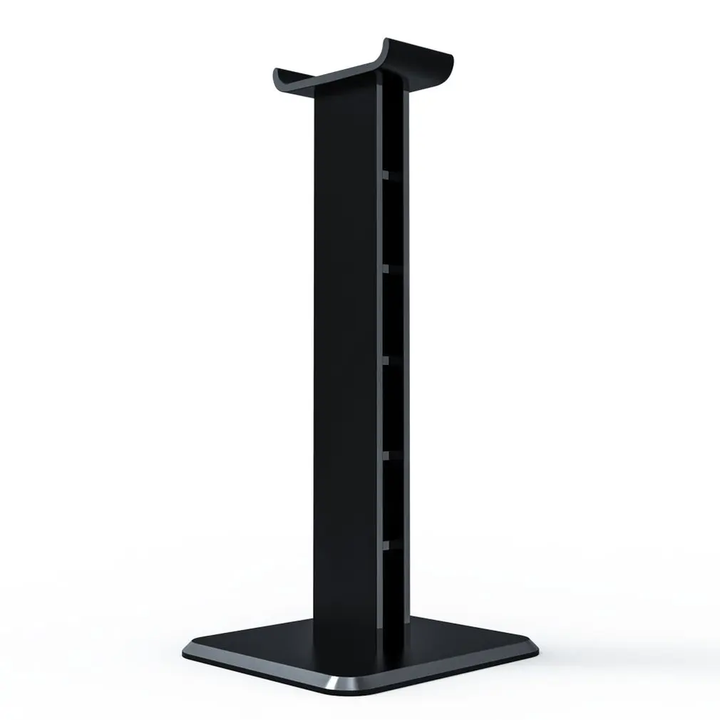 Un podio negro con un estante en la parte superior