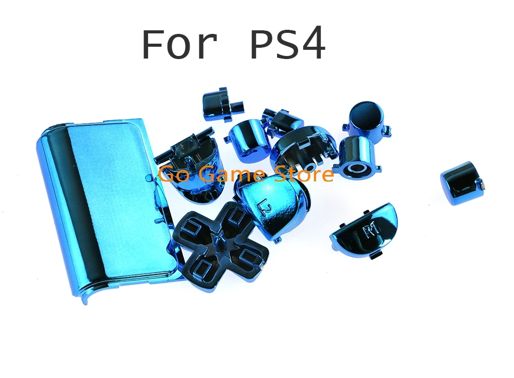 20 juegos para Playstation 4 PS4 botones completos Mod Set controlador cromado Joystick Videojuego 8 colores - imagen 3