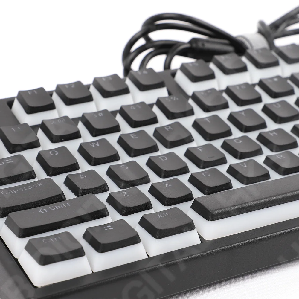 Teclas Pudding para teclado mecánico, negro, PBT, retroiluminación transparente, 108 teclas, juego de PC, Anne Pro 2, GK61, SK61, GK64 - imagen 5