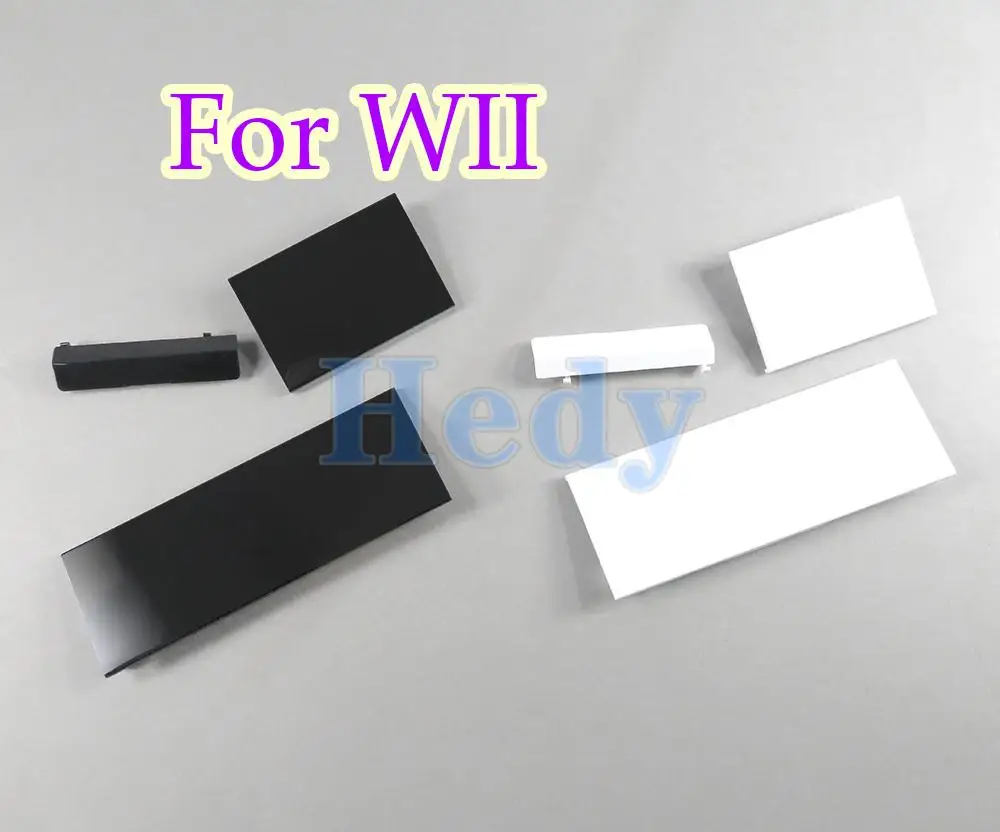 Cubierta de plástico con ranura para tarjeta de memoria para Nintendo Wii, cubierta protectora para puerta, reemplazo para Nintendo Wii, 10 juegos