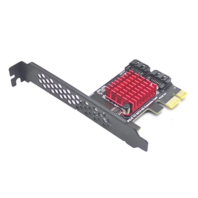 Chia Mining-adaptador SATA PCI e de 2 puertos, tarjeta de expansión SATA 3,0 a PCIe x1, convertidor SATA3.0 PCIe PCI-e, Chip JMB 582, tarjetas adicionales - imagen 3