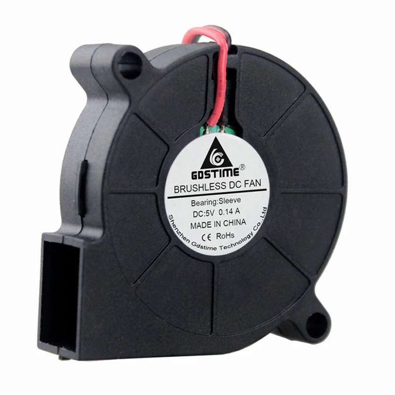 Gdstime-ventilador de refrigeración sin escobillas, 5V, 50x50x15mm, 50mm, 5015, 10 Uds. - imagen 2