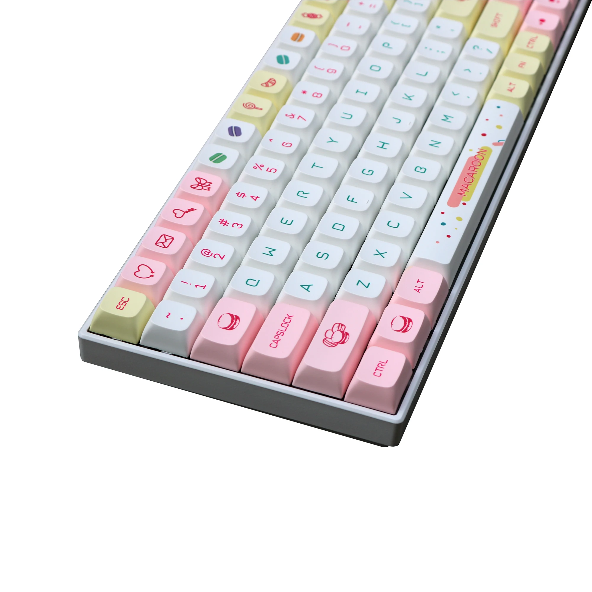 1 Juego completo de tapas de teclas de sublimación de tinte Macaroon PBT para teclado mecánico MX Switch, teclas de perfil XDA para IKBC Cherry FILCO - imagen 4