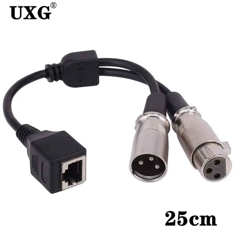 RJ45-XLR M and F
