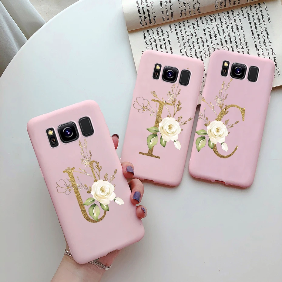 Para Samsung Galaxy S8 S8 Plus funda de teléfono delgada mate lindas letras trasera de silicona TPU funda suave para Samsung S8 S 8 plus - imagen 2