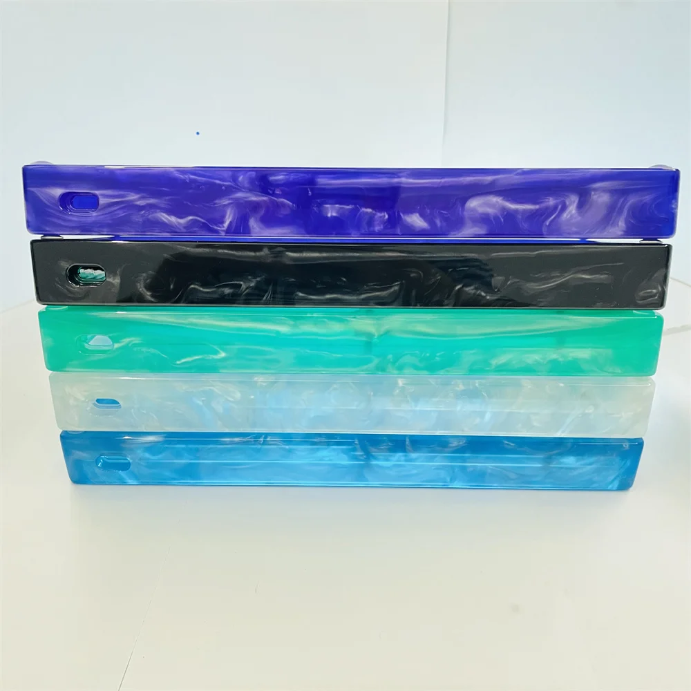 Funda de resina Natural para teclado GK61X GK64X, bricolaje, 60%, amarillo, Morado, negro, blanco, azul, verde, para GK61X, GK61XS, GK64X, GK64XS - imagen 2