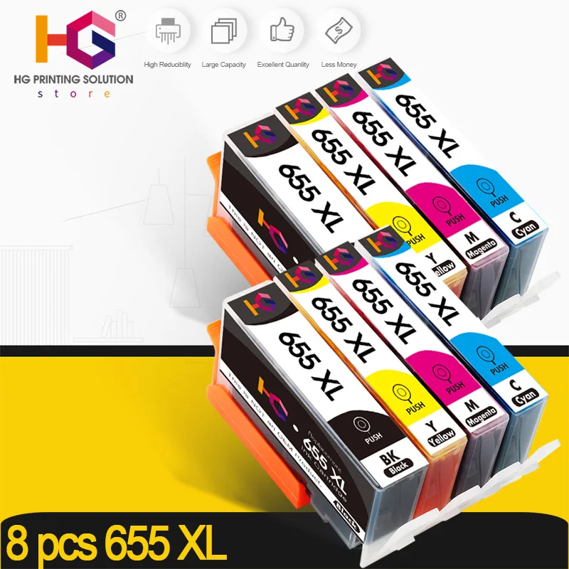 8pcs for hp 655