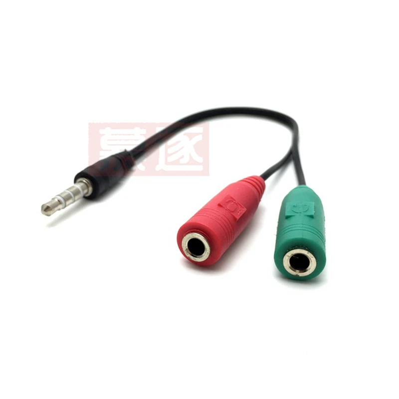 Divisor de audio y estéreo de 3,5 mm, 2 buses, 1-ovynlichen/1-ovynlich, adaptador de kabel de 2 autobuses, mit separar kopfhörer/mikrofon stecker - imagen 3