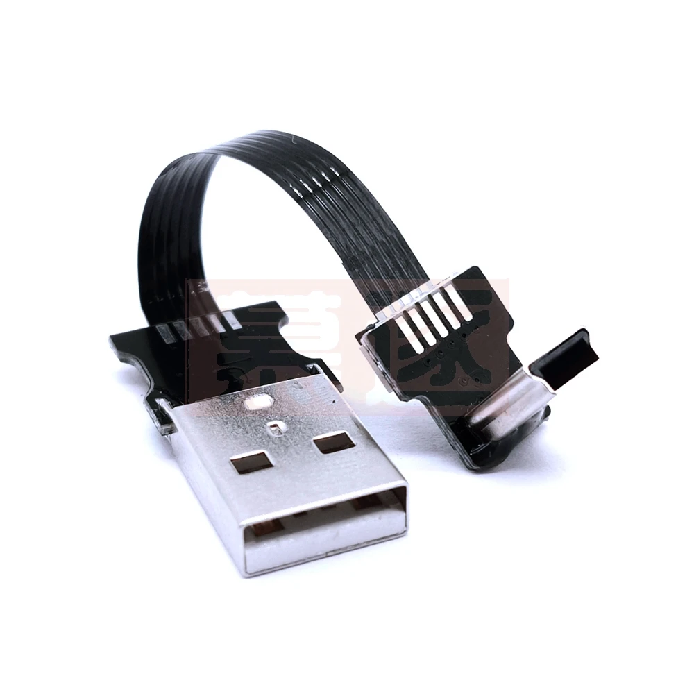 Monitor FPV estándar Mini Micro USB Super Weiche Ultra Dünne Flache FPC lade flexible Kabel konverter 5 cm-100 cm