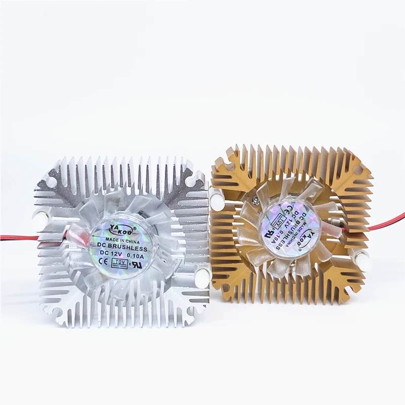 Ventilador BGA de 5V de cc, 12V, 0.1A, 55mm, tarjeta gráfica, Chips de puente, enfriador de disipador de calor, 2 pines
