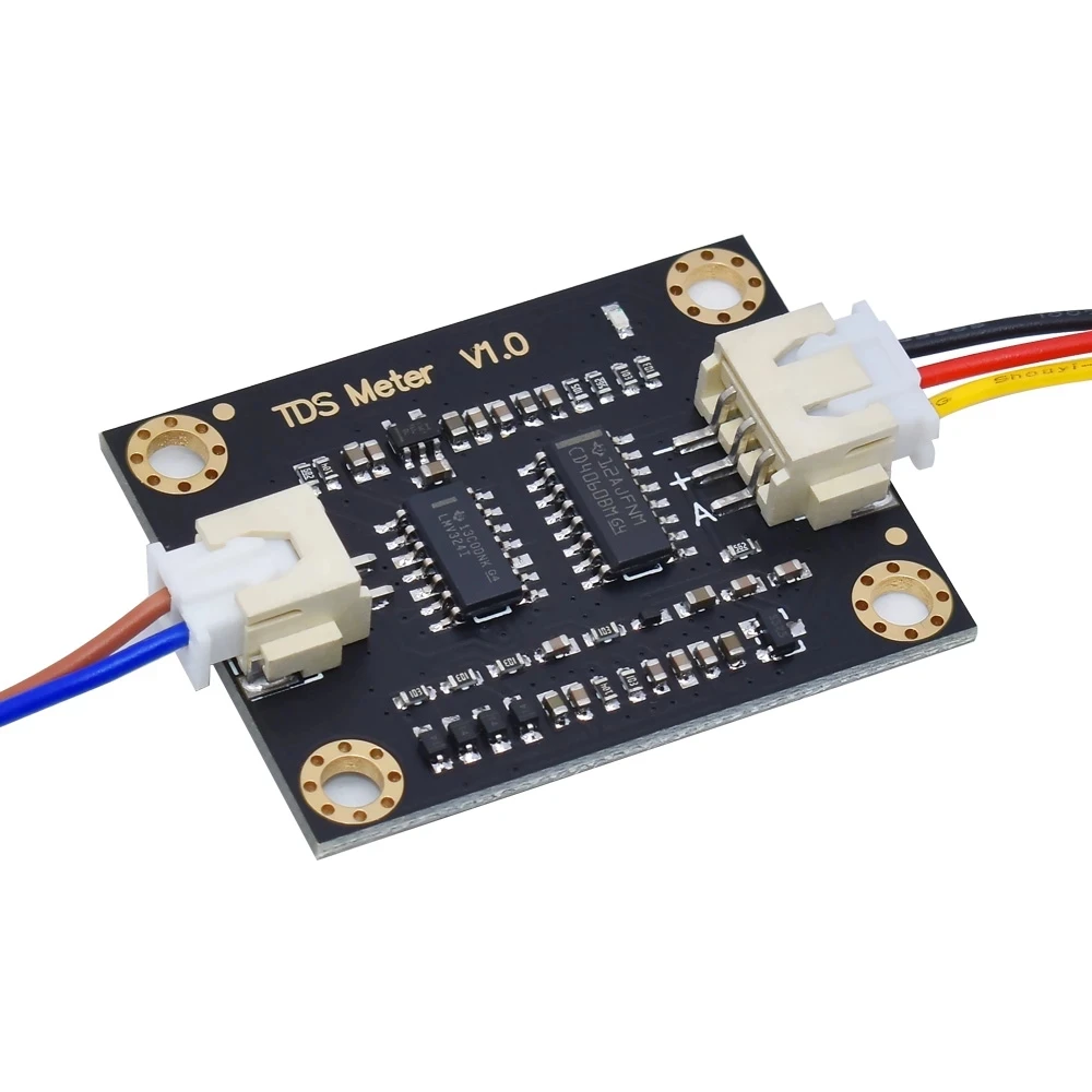 Módulo de Sensor TDS analógico de conductividad del agua oficial, probador de detección de líquido, calidad del agua, medidor de memoria para Arduino 3,3-5,5 V - imagen 4