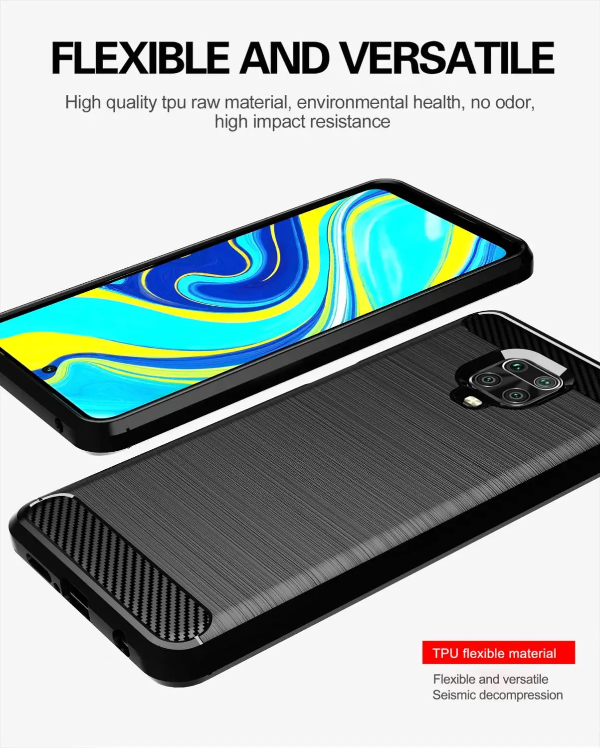 Funda de silicona suave para Xiaomi Redmi Note 9S, carcasa trasera protectora a prueba de golpes para redmi note 9 Pro Max - imagen 5