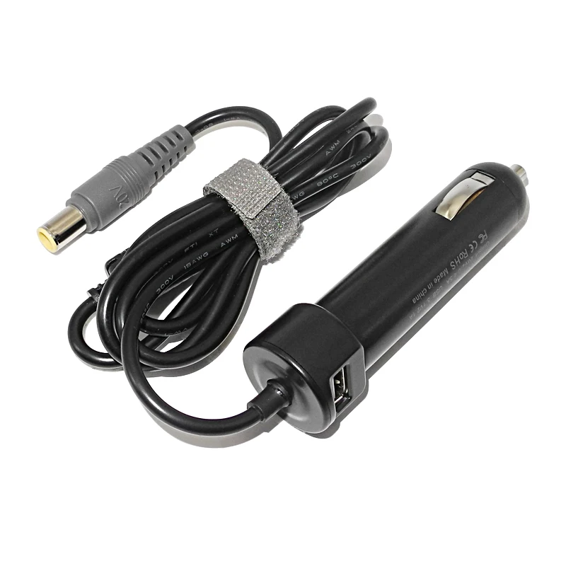 Cargador de coche Dc para Lenovo Thinkpad T420 T430 T500 T510 T520 T530 T60 T61 20V 3.25A 4.5A 90W adaptador de corriente para ordenador portátil - imagen 2
