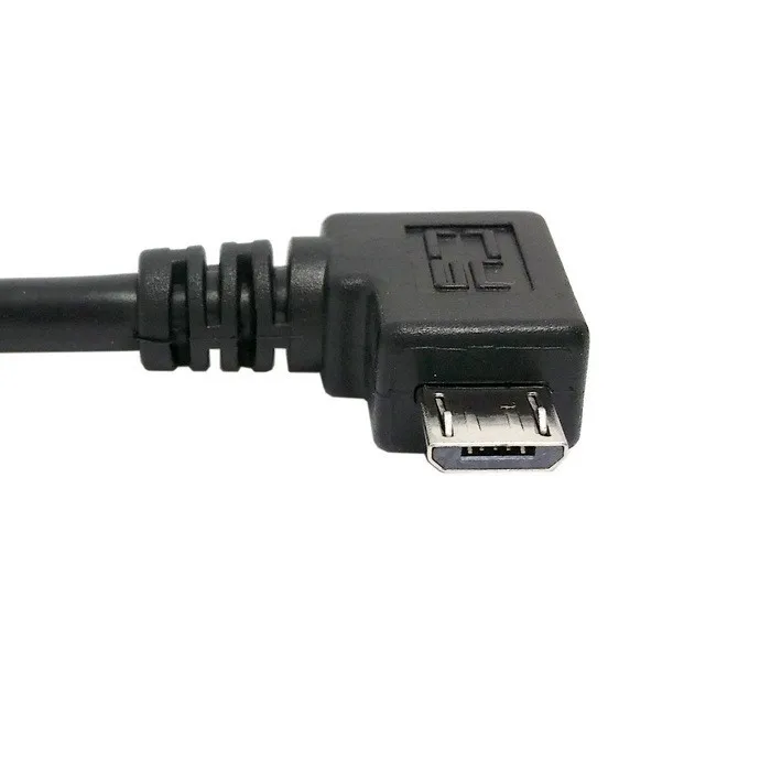 0,25 m 1 m 1,5 m 3 m 5 m ángulo recto 90 grados Micro USB 5 pines macho a USB Cable de carga de datos para teléfono celular y tableta - imagen 4