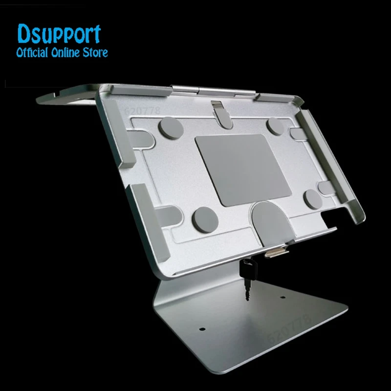 Ajuste para Ipad 11 pulgadas/10,9 ipad Air 4/Air5 soporte de escritorio caja de metal soporte tableta pc soporte de bloqueo soporte ángulo de movimiento completo - imagen 3