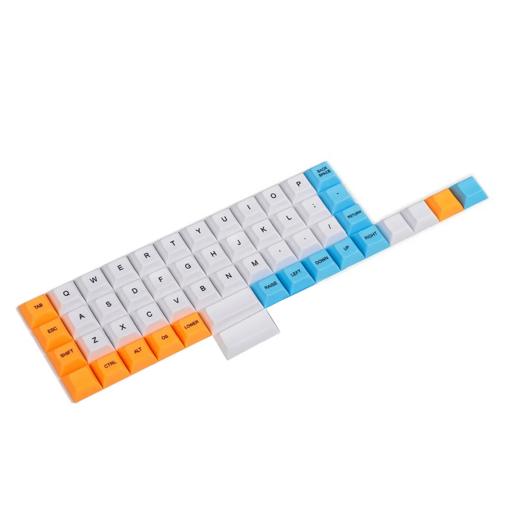 YMDK Dye-Tapa de tecla Sub 1,4mm PBT DSA para interruptores MX 40%, teclado Planck YMD40 v2 Niu40 - imagen 2