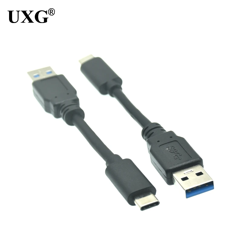 Cable USB tipo C para móvil, Cable de datos de carga rápida de 10cm, 3,0, 2.4A, para Samsung Galaxy S9 Note 8 9, Huawei P10 P40 Pro - imagen 4