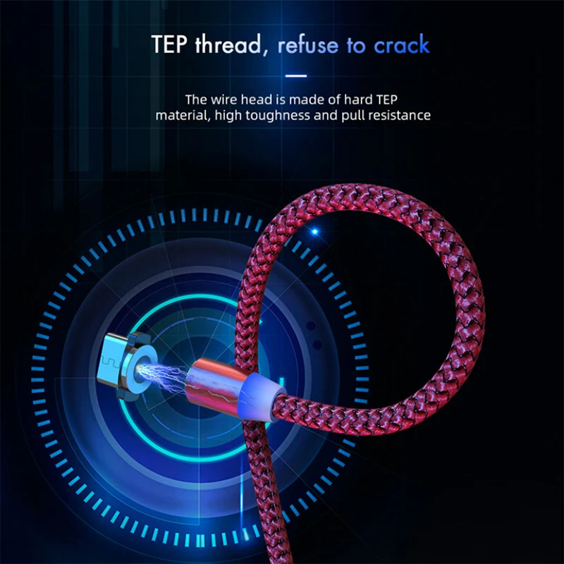 Cable magnetico USB-C carga rapida para Samsung Huawei Xiaomi - imagen 3