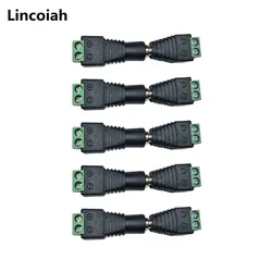 Conectores DC 2.1x5.5mm Macho Hembra - Adaptador Alimentación CCTV LED