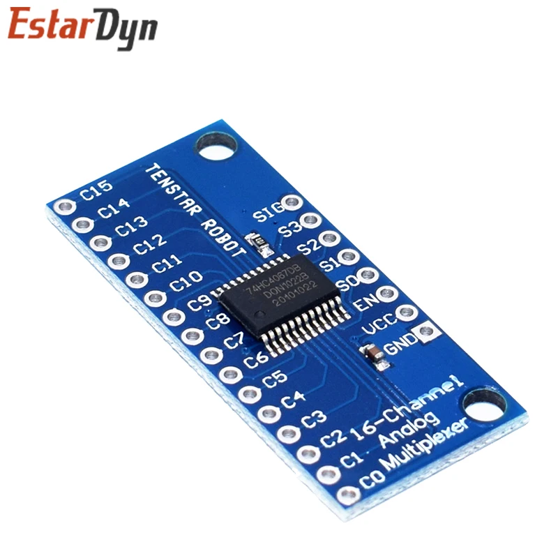 CD74HC4067 Módulo de placa de ruptura multiplexor digital analógico de 16 canales Electrónica inteligente - imagen 4