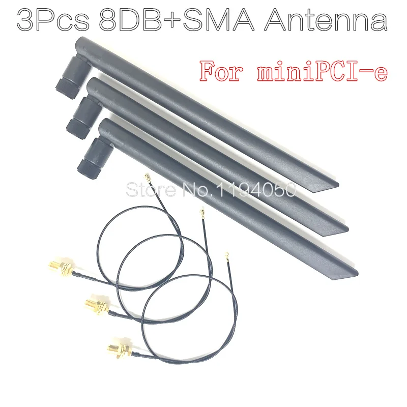 Antena extendida de doble banda con cable para uso en tarjeta wlan de red de escritorio pcie wifi intel con adaptador/enrutador/ap wifi inalámbrico - imagen 4