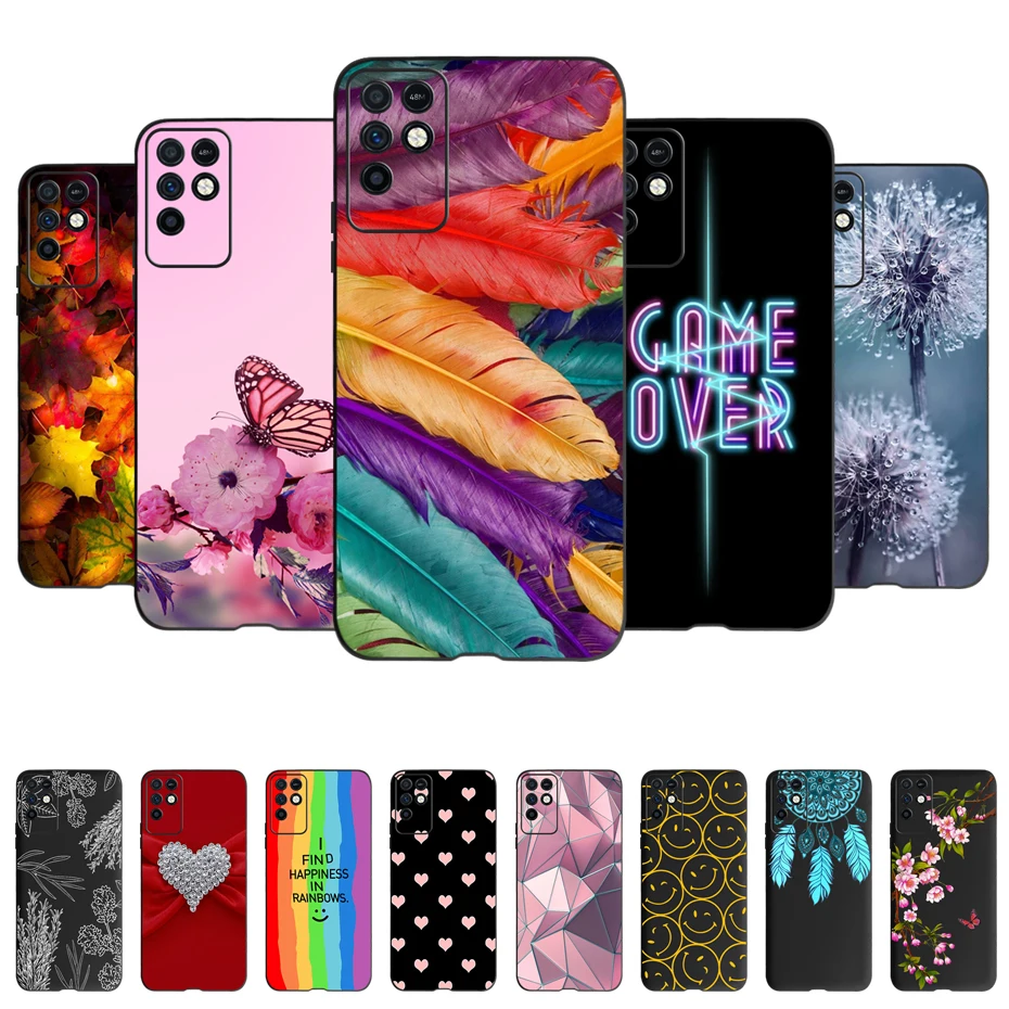 Funda de teléfono para Infinix Note 10, carcasa trasera de TPU de silicona suave de 6,95 pulgadas para Infinix Note 10 X693, Coque, Fundas de animales bonitos, parachoques