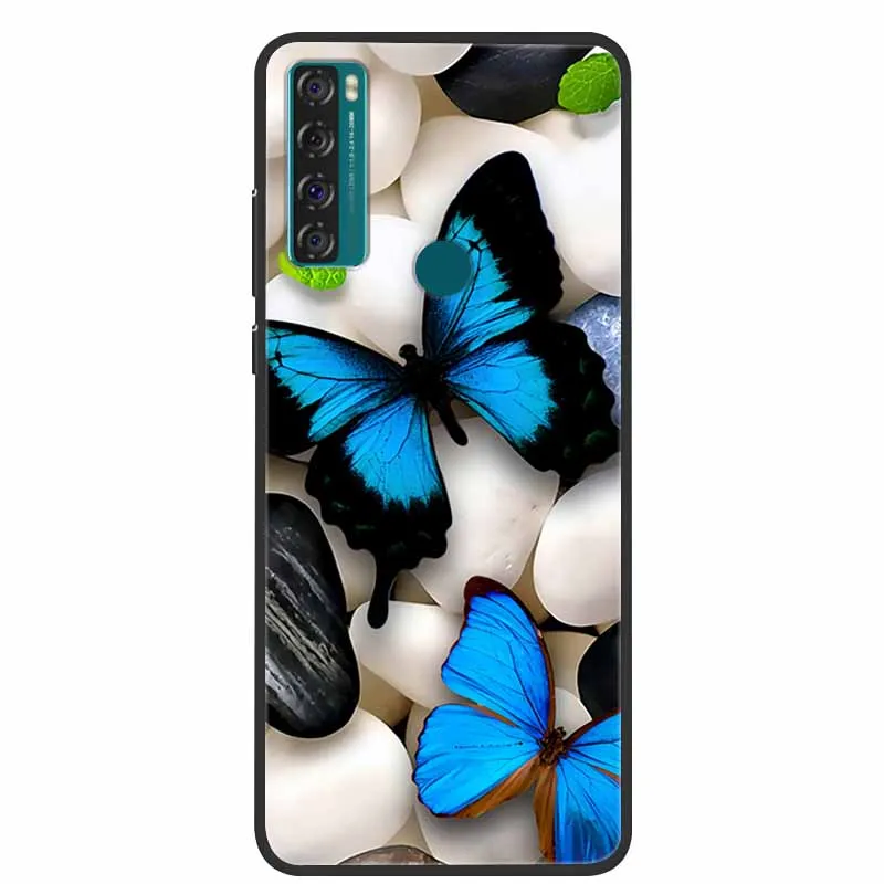 Para TCL 20 SE Funda 205 Funda de silicona suave con dibujos animados para TCL 20B 6159K contraportada para TCL 20 R 5G 20SE Fundas de moda TPU Funda - imagen 2