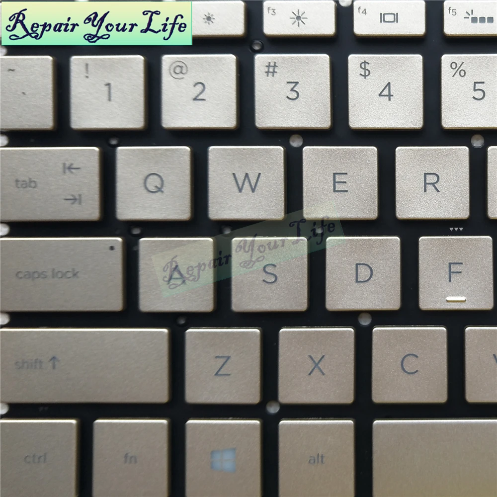 Teclado de ordenador portátil con retroiluminación, accesorio para HP ENVY X360 15M 15-BP 15-BP015 15-BS 15-BW 250 G6 Golden Silver Green SN7161BL2, inglés de EE. UU. - imagen 4