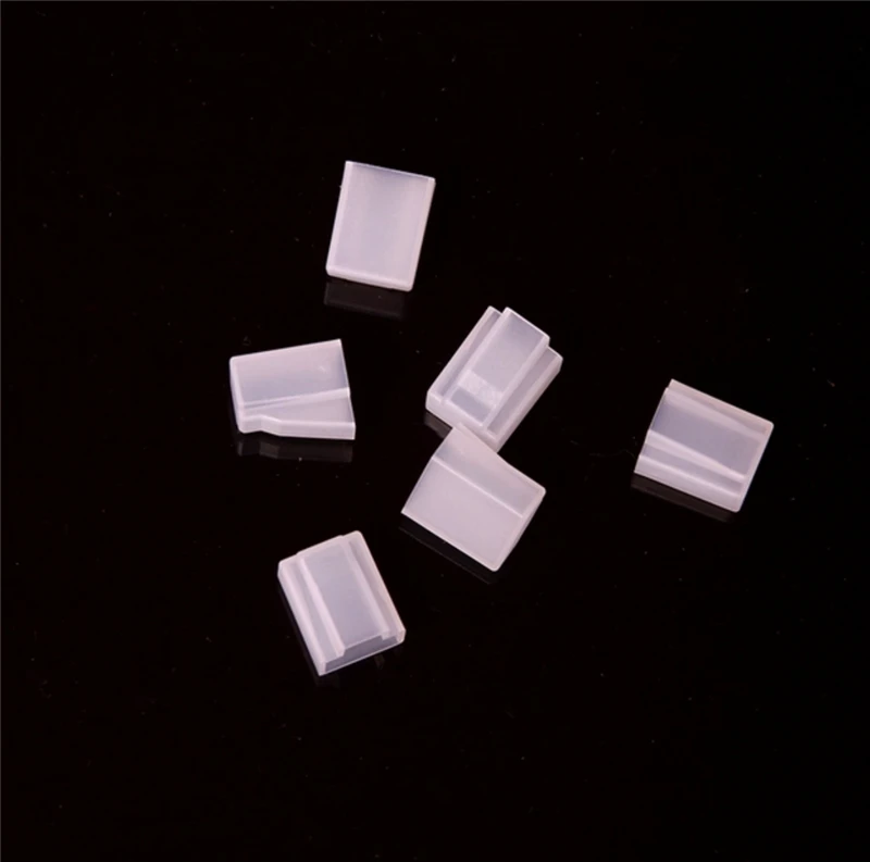 Tapa antipolvo RJ45 para enchufe de módulo RJ45 para CAT5e cat6e, cubierta protectora de silicona, negro transparente, envío gratis, 200 Uds. - imagen 3